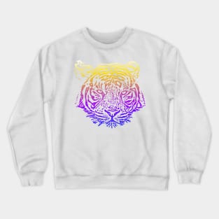 sunset tiger Crewneck Sweatshirt